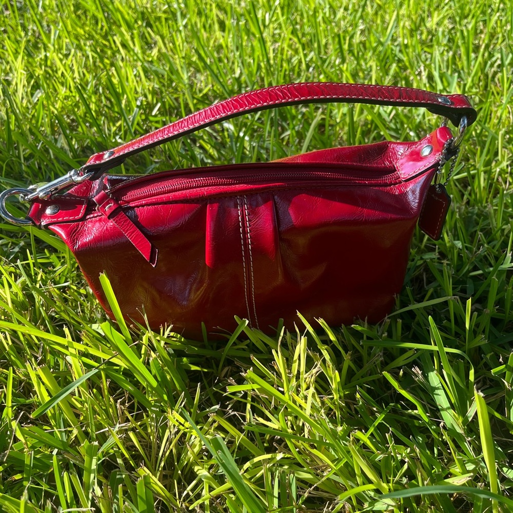 Vintage Coach Red Patent Leather Purse